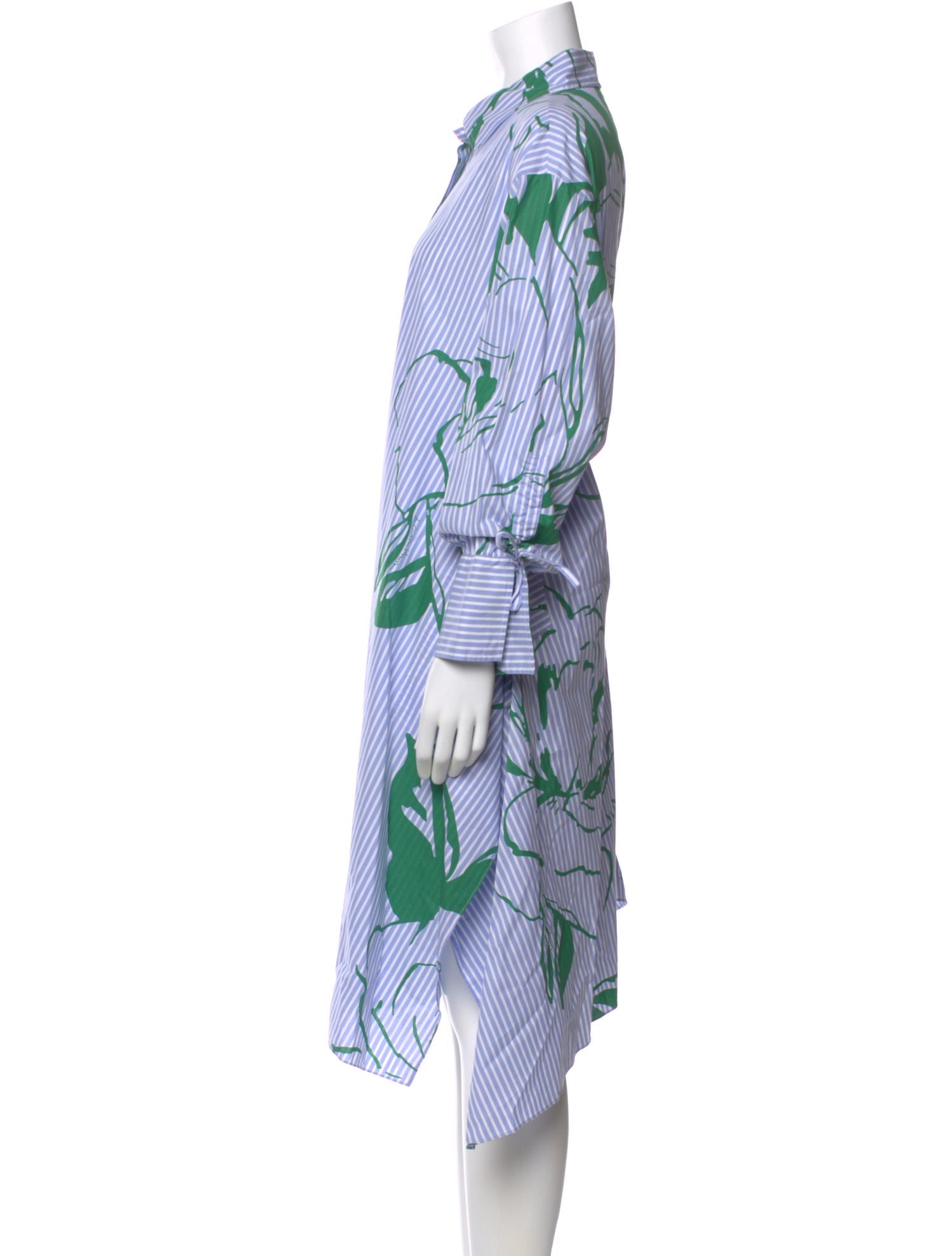 CH Carolina Herrera Striped Midi Length Dress