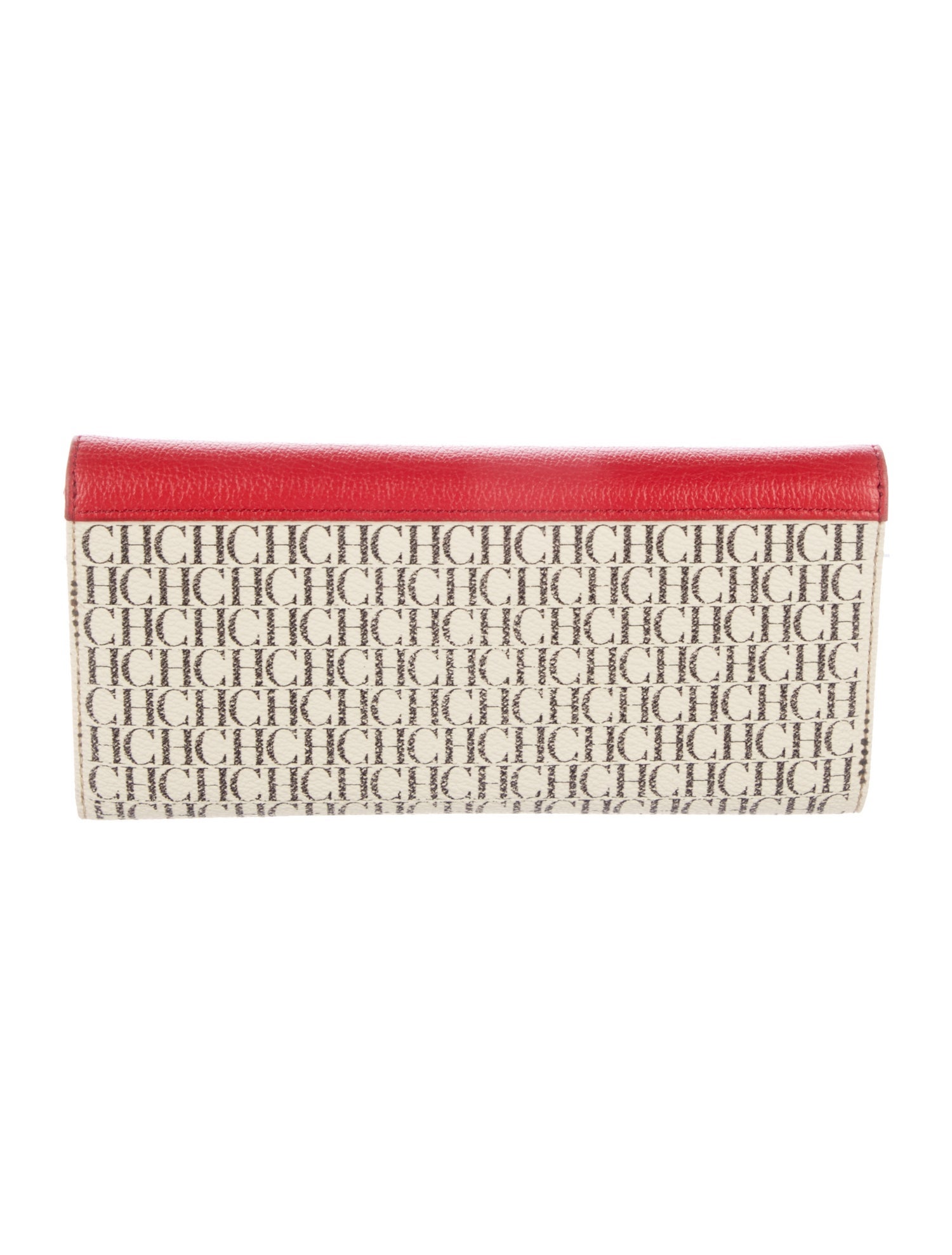 CH Carolina Herrera Leather Printed Wallet