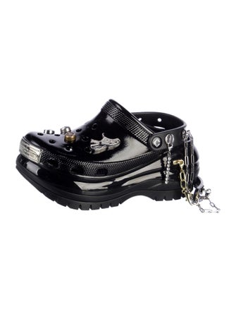 Christian Cowan x Crocs Rubber Chain-Link Accents Mules