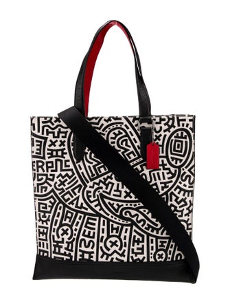 Coach x Keith Haring Embossed Leather Tote