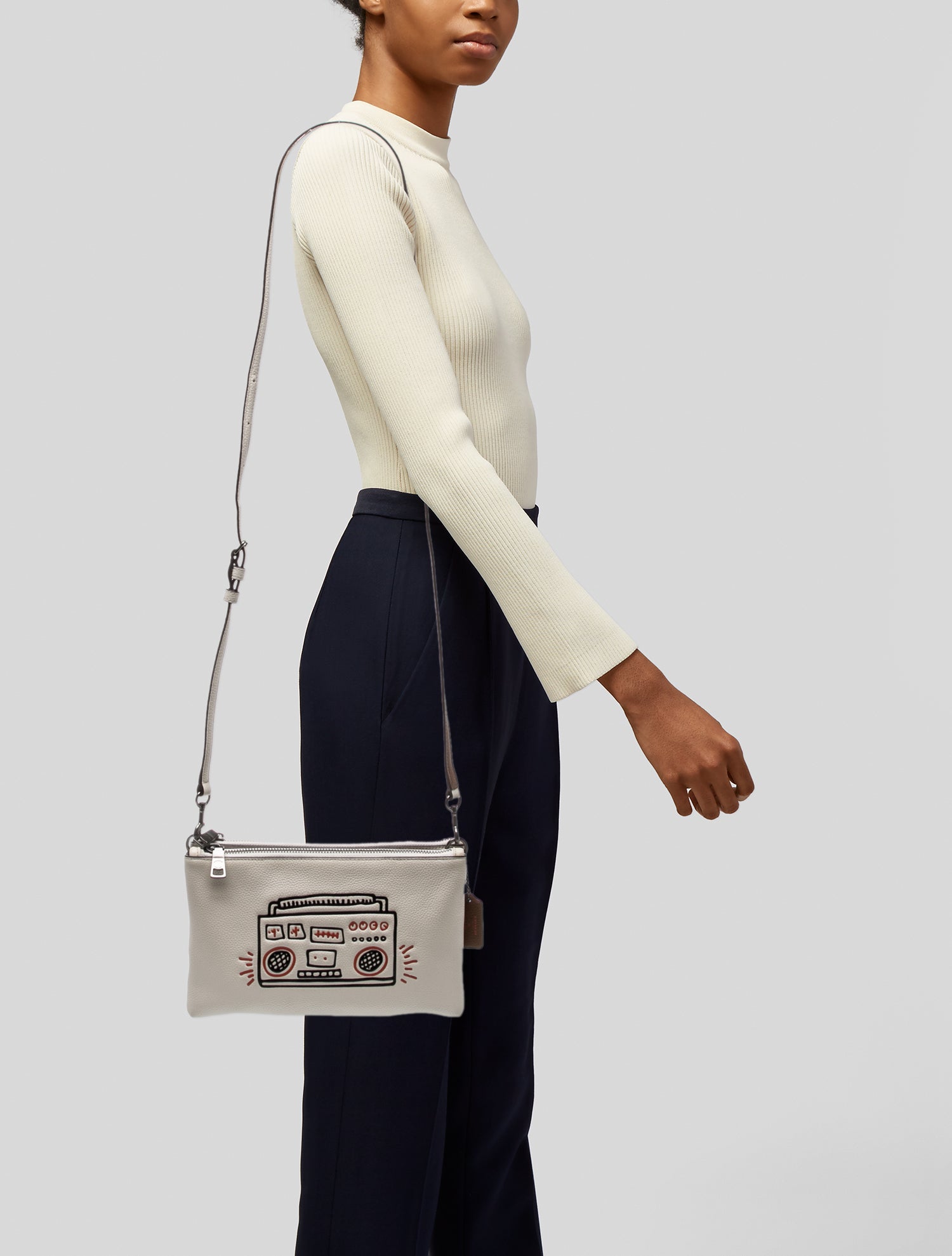 Coach x Keith Haring Leather Crossbody Bag