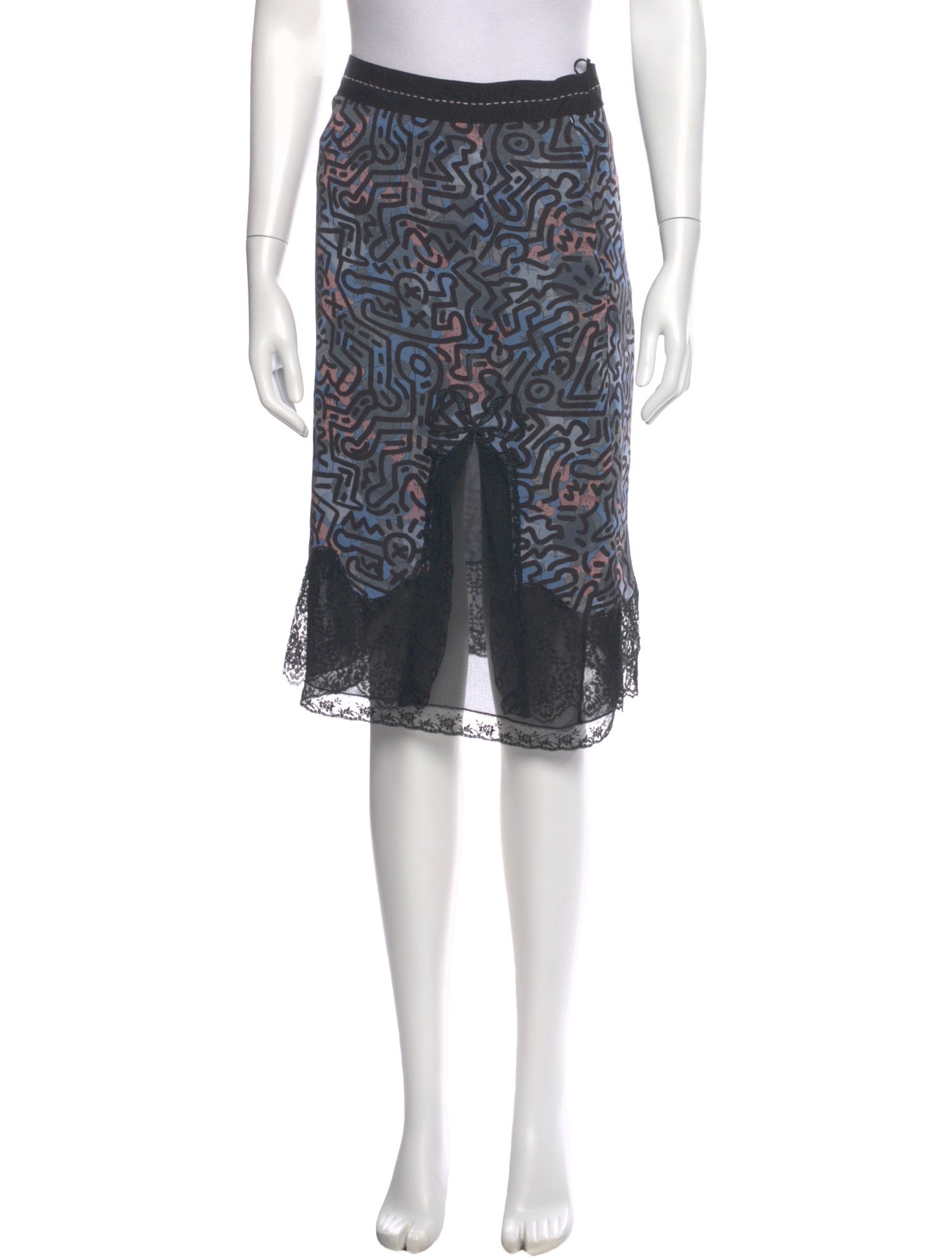 Coach x Keith Haring Printed Knee-Length Skirt