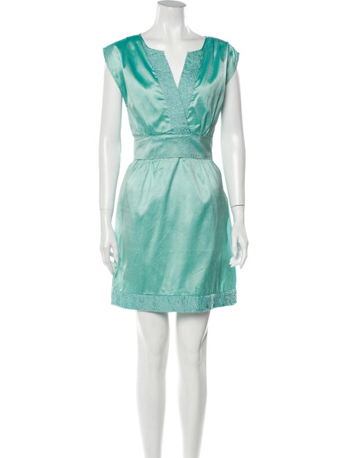 Calypso Silk Mini Dress Green