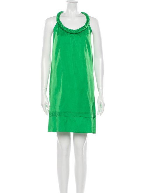 Calypso Silk Mini Dress Green