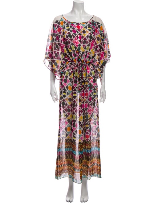 Calypso Silk Long Dress Pink