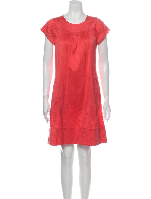 Calypso Silk Mini Dress Orange