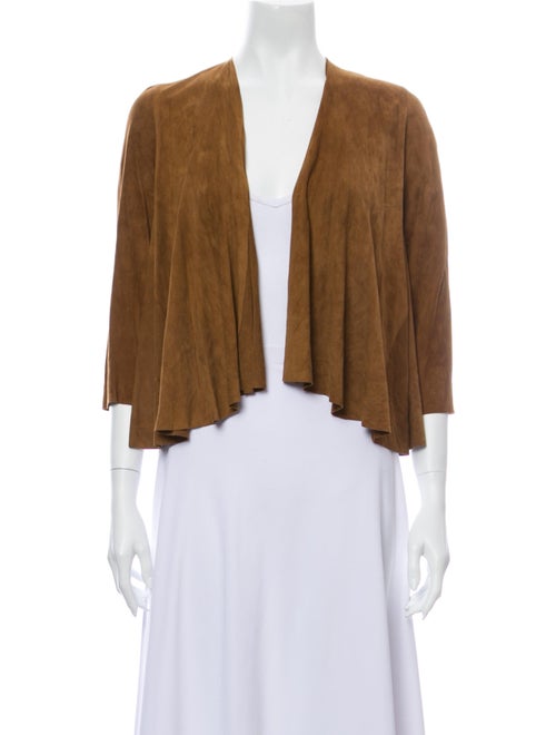 Calypso Suede Open Front Sweater