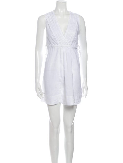 Calypso Linen Mini Dress White