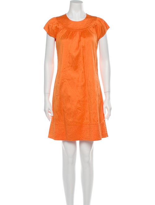 Calypso Silk Mini Dress Orange