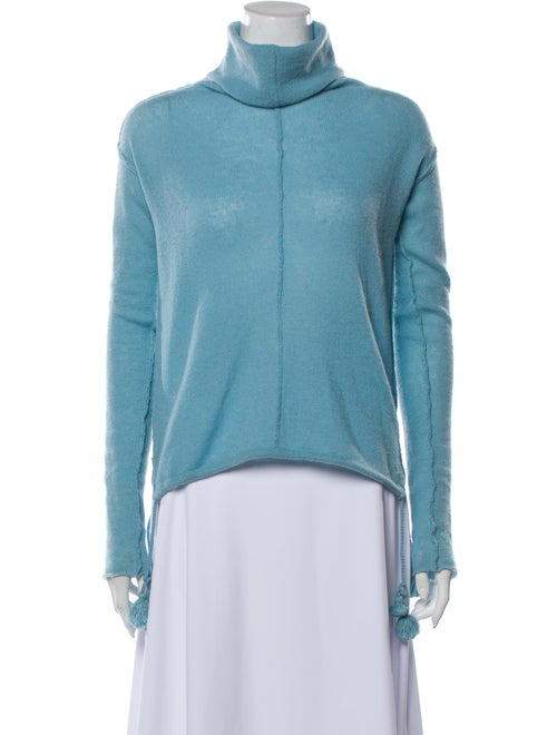 Calypso Cashmere Turtleneck Sweater Blue
