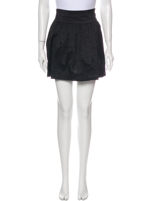 Calypso Silk Mini Skirt Black
