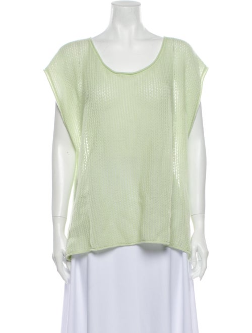 Calypso Cashmere Scoop Neck Sweater Green