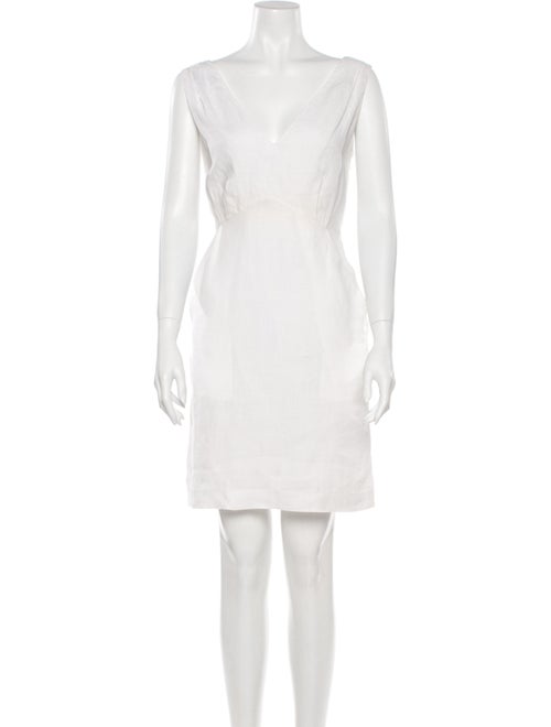 Calypso Linen Mini Dress White