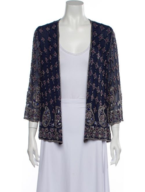 Calypso Silk Evening Jacket Blue