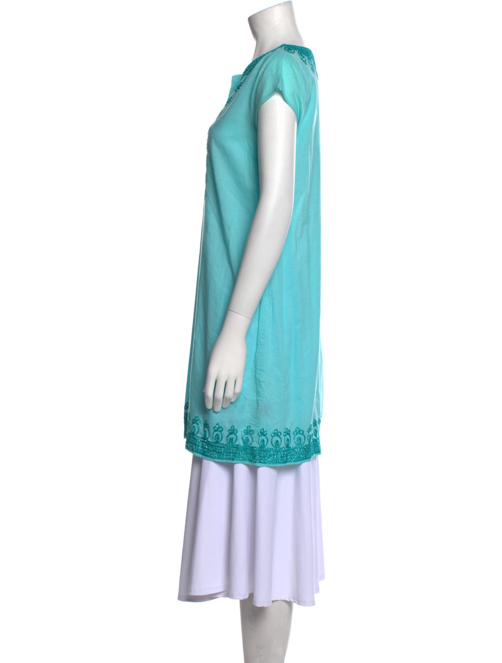 Calypso Printed V-Neck Tunic - image 2