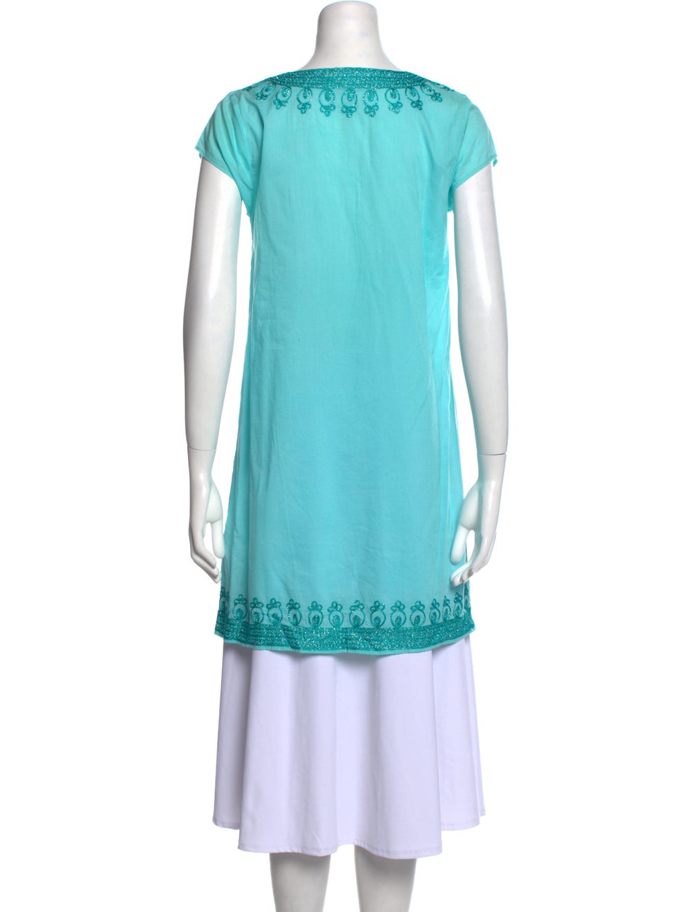 Calypso Printed V-Neck Tunic - image 3