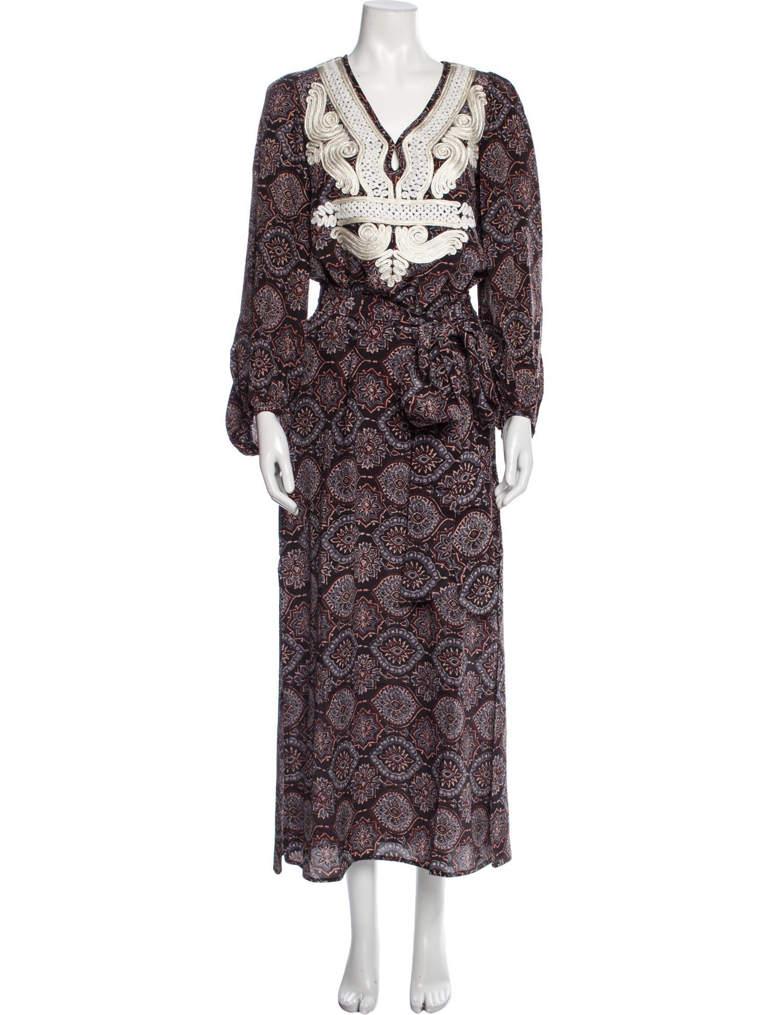 Calypso St. Barth Printed Long Dress w/ Tags