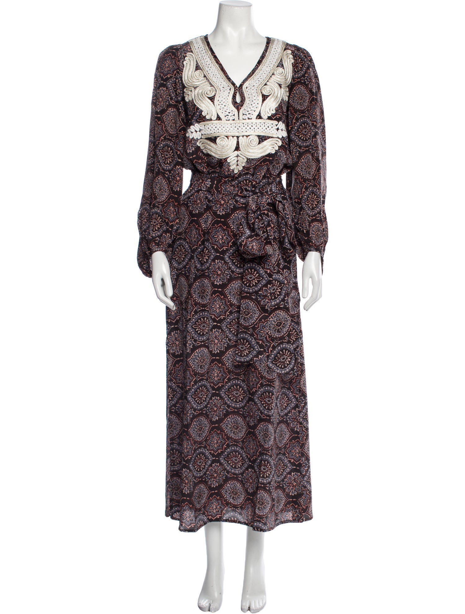 Calypso St. Barth Printed Long Dress w/ Tags