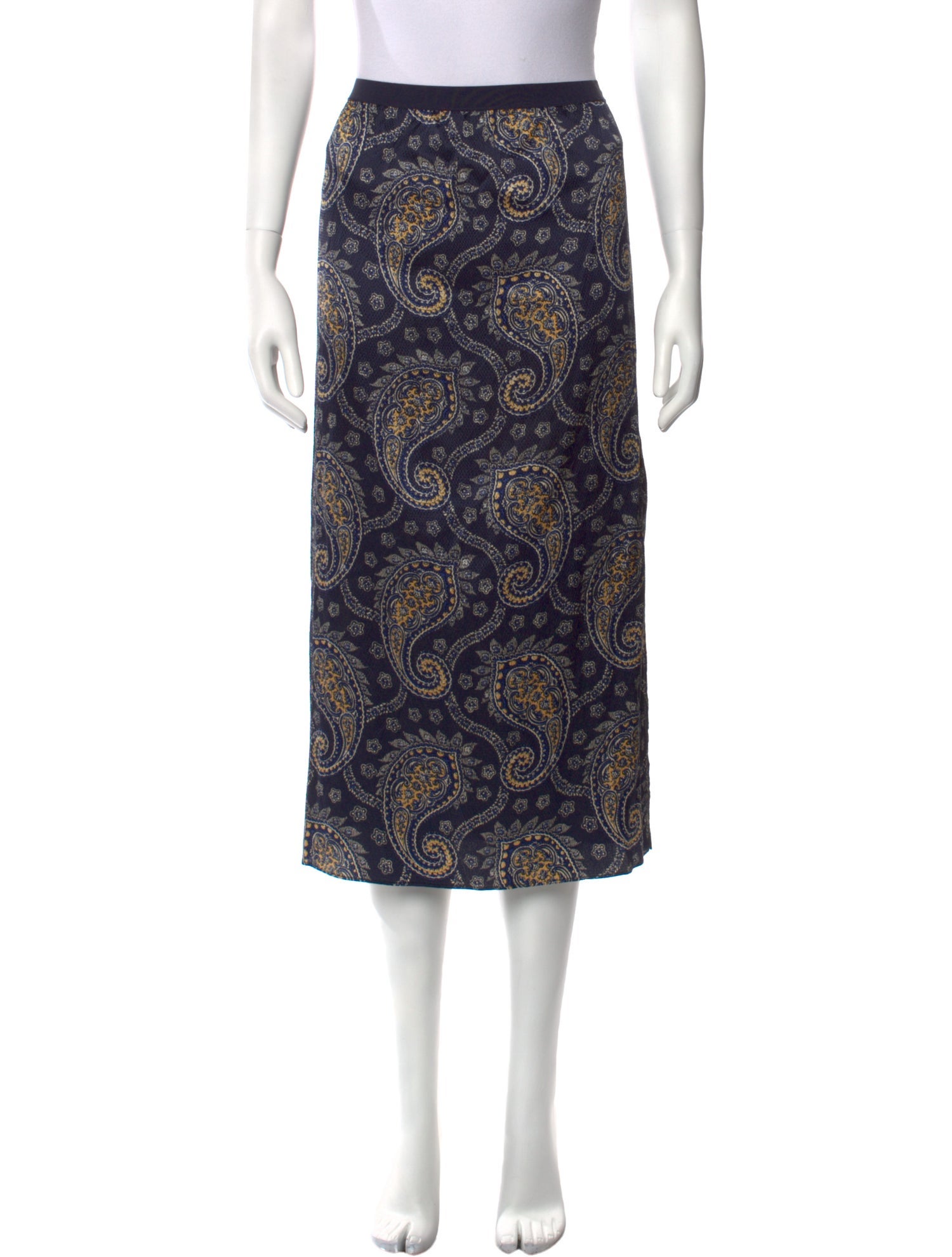 Calypso St. Barth Silk Midi Length Skirt