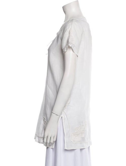 Calypso St. Barth Linen V-Neck Tunic