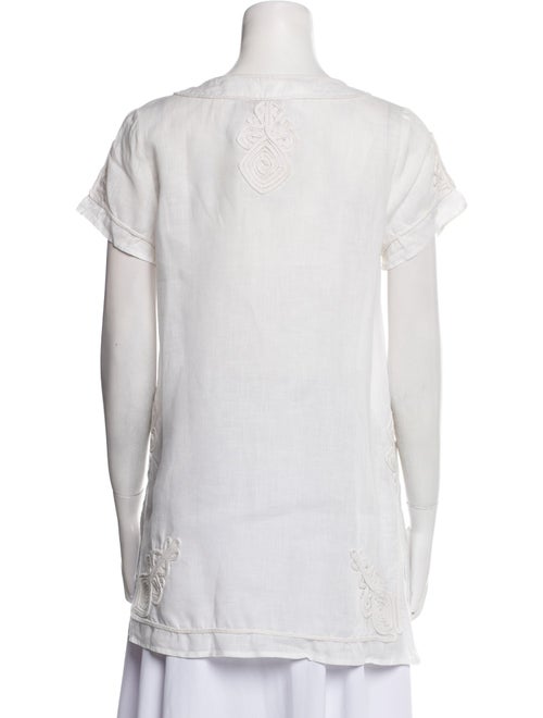 Calypso St. Barth Linen V-Neck Tunic