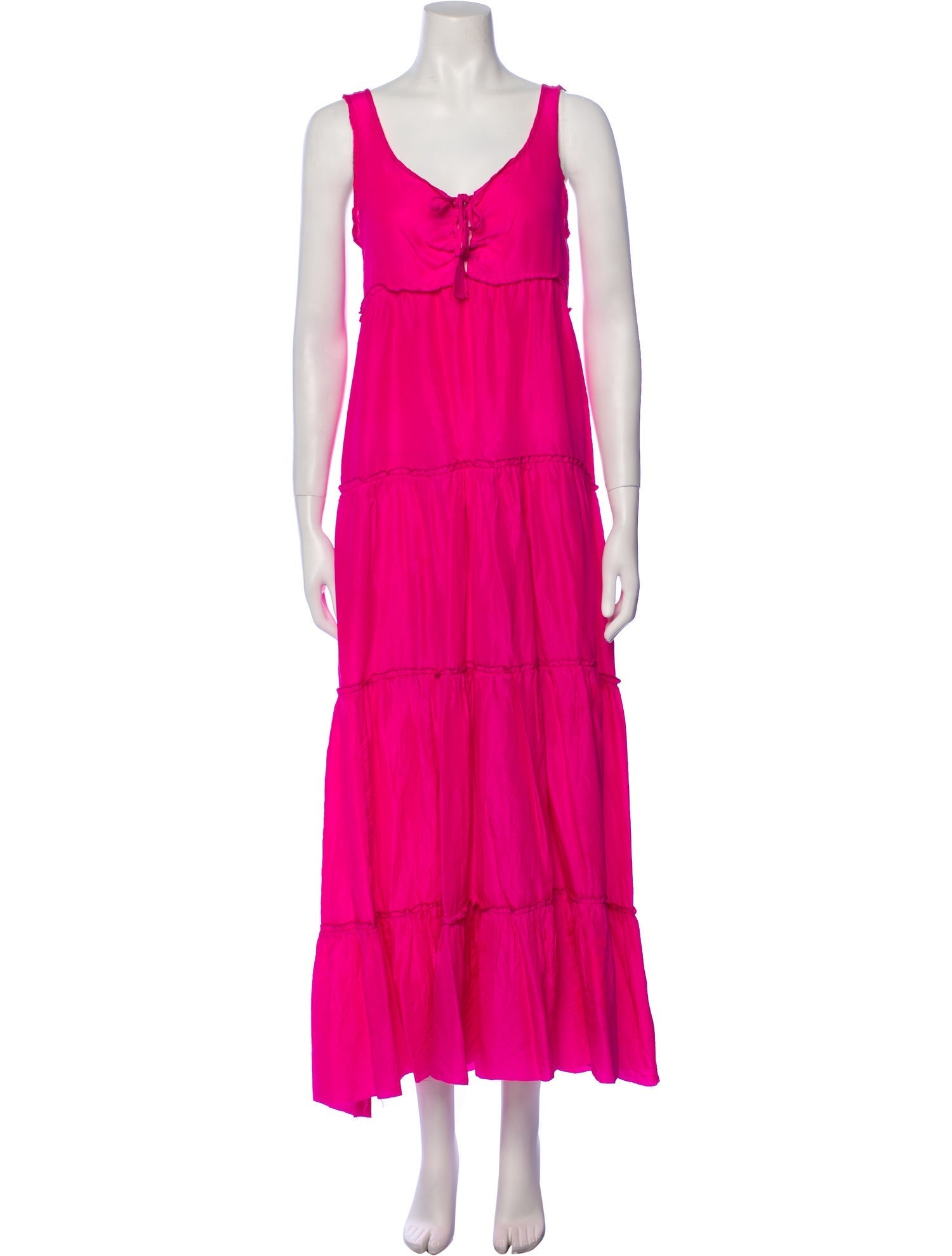 Calypso St. Barth V-Neck Long Dress