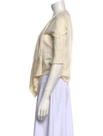 Calypso St. Barth Linen Open Front Sweater