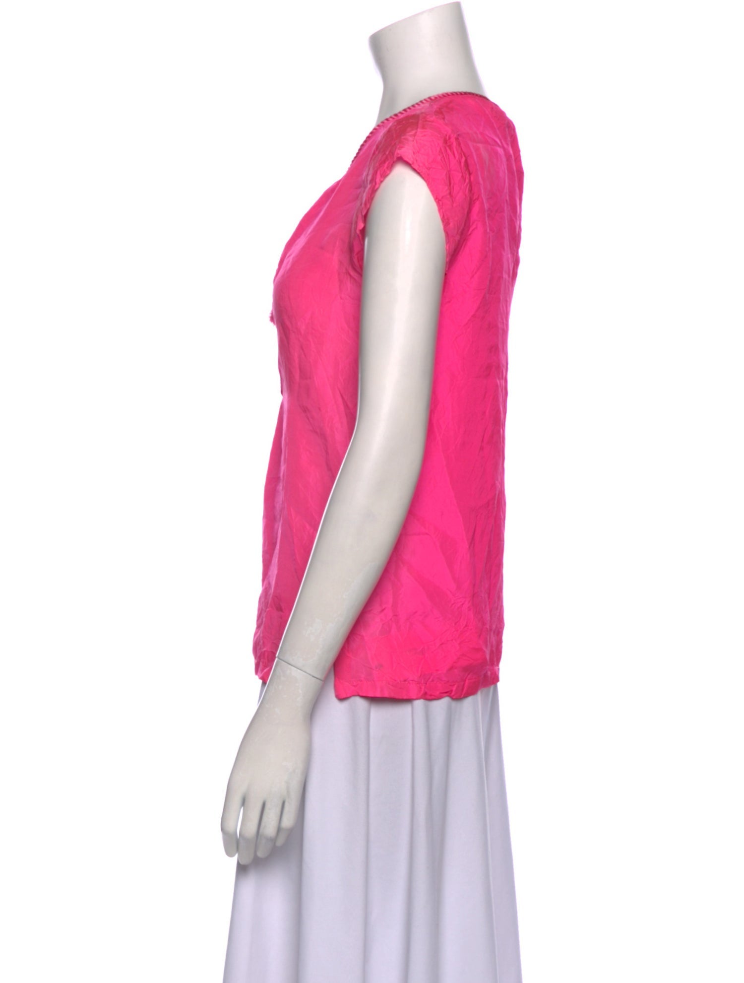 Calypso St. Barth Silk V-Neck Blouse w/ Tags