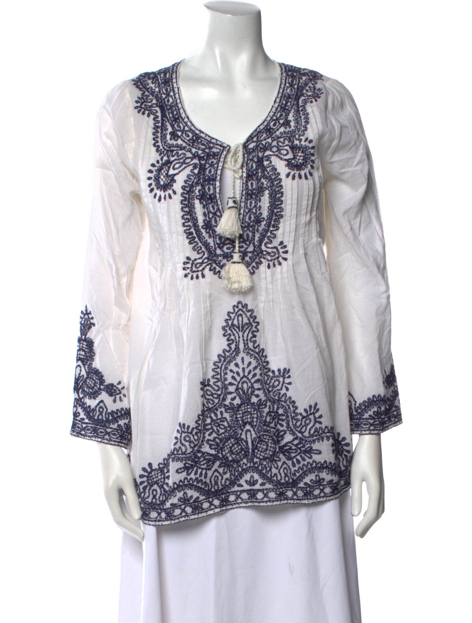 Calypso St. Barth Printed V-Neck Tunic