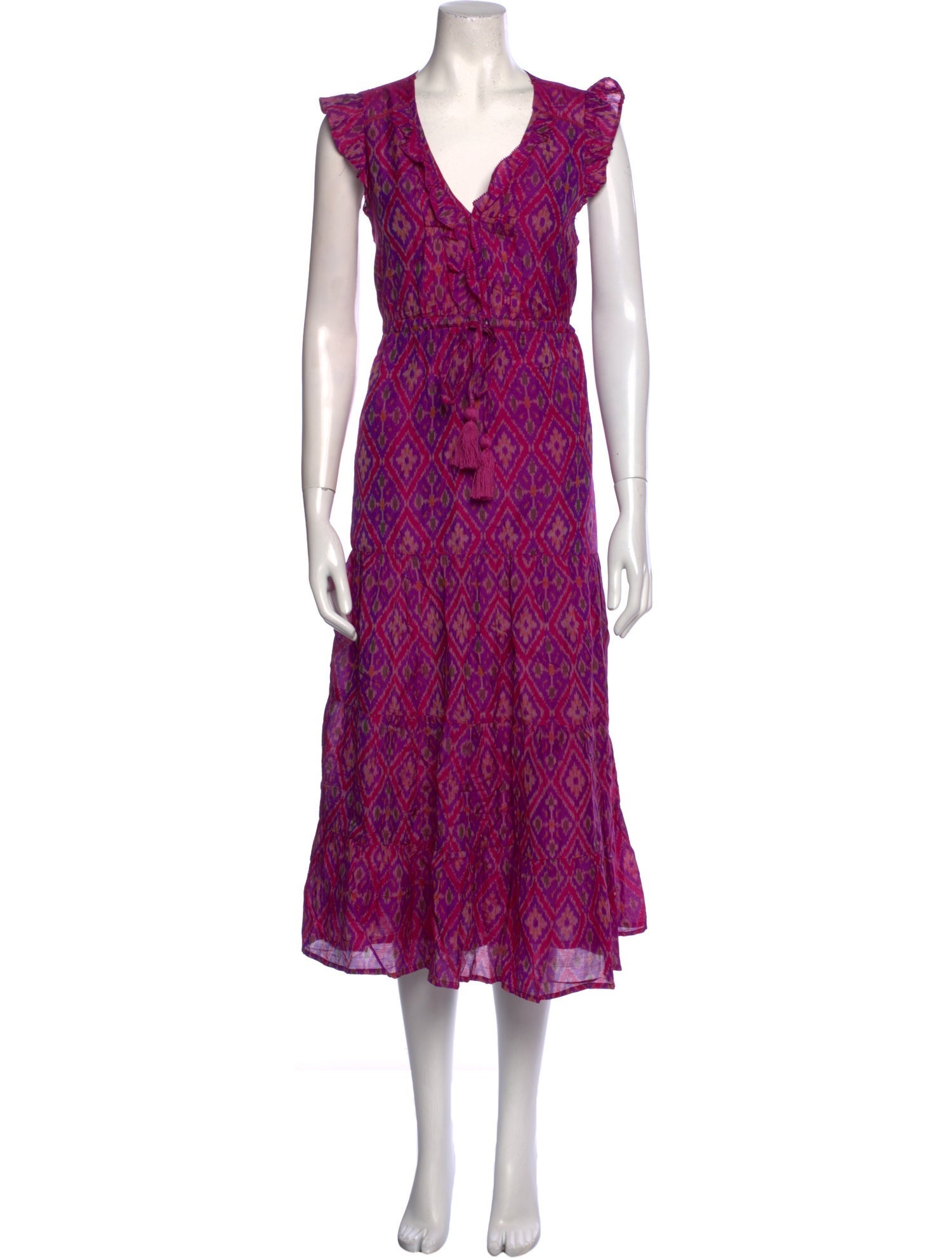 Calypso St. Barth Printed Midi Length Dress