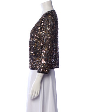 Calypso St. Barth Mesh Printed Evening Jacket