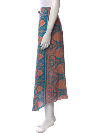 Calypso St. Barth Silk Midi Length Skirt