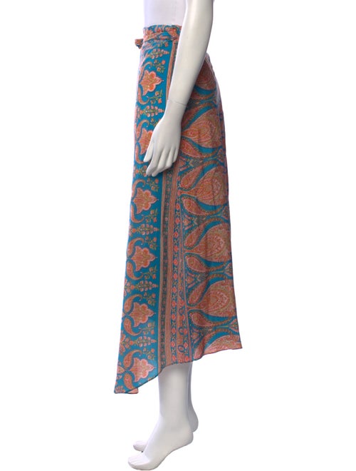 Calypso St. Barth Silk Midi Length Skirt