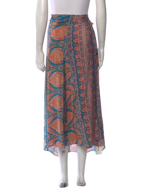 Calypso St. Barth Silk Midi Length Skirt