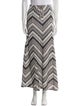Calypso St. Barth Striped Midi Length Skirt