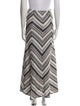 Calypso St. Barth Striped Midi Length Skirt