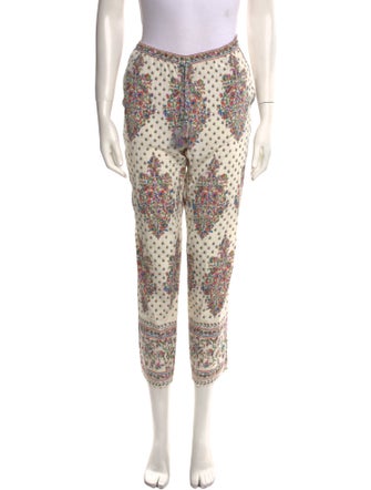 Calypso St. Barth Silk Straight Leg Pants