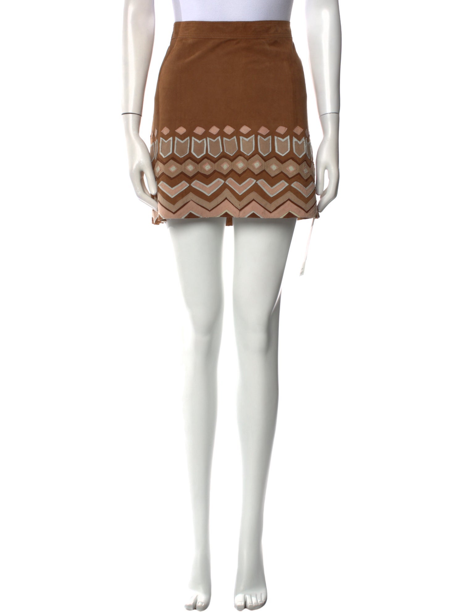 Calypso St. Barth Leather Mini Skirt