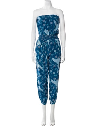 Calypso St. Barth Silk Printed Sweatpants