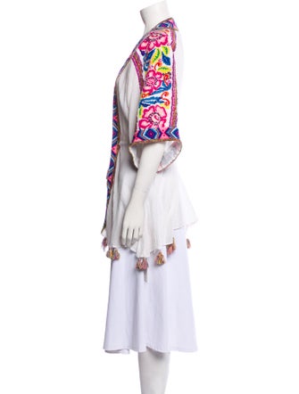 Calypso St. Barth Printed Tassel Accents Robe