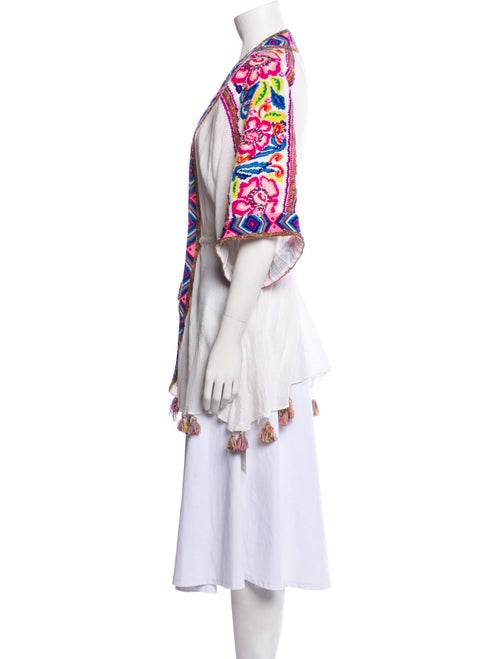 Calypso St. Barth Printed Tassel Accents Robe