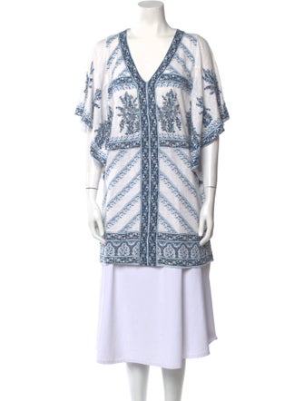 Calypso St. Barth Linen Printed Tunic