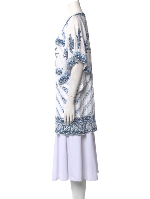 Calypso St. Barth Linen Printed Tunic