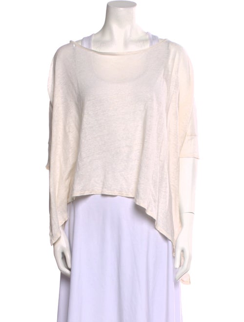 Calypso St. Barth Linen Scoop Neck Top