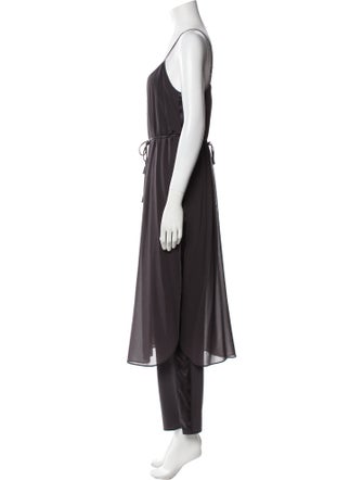 Calypso St. Barth Silk V-Neck Jumpsuit