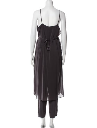 Calypso St. Barth Silk V-Neck Jumpsuit
