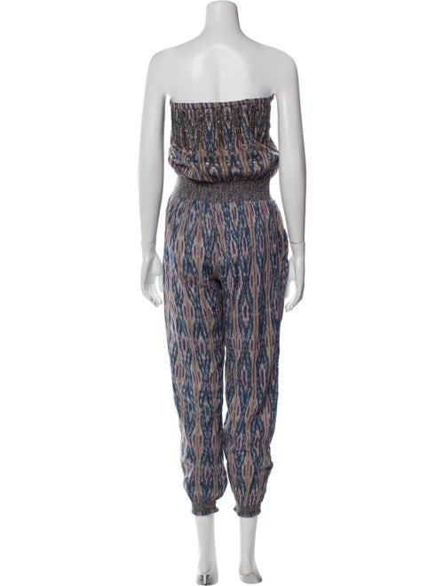 Calypso St. Barth Printed Strapless Jumpsuit