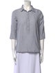 Calypso St. Barth Three-Quarter Sleeve Button-Up Top