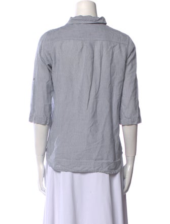 Calypso St. Barth Three-Quarter Sleeve Button-Up Top