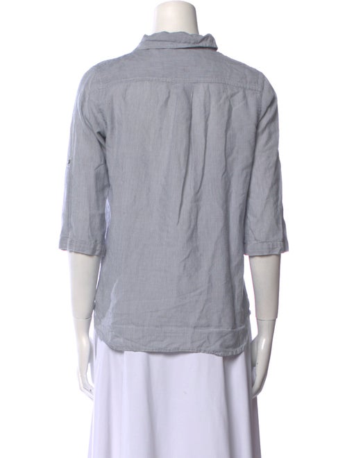 Calypso St. Barth Three-Quarter Sleeve Button-Up Top